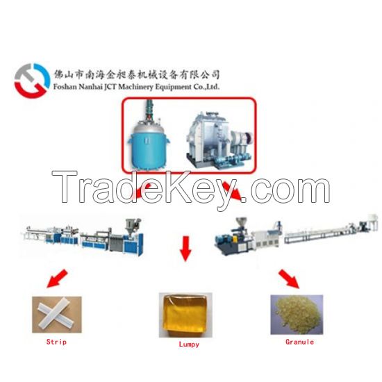 pu adhesive hot melt sheet with fabric industry reactor hot melt glue production line reactor