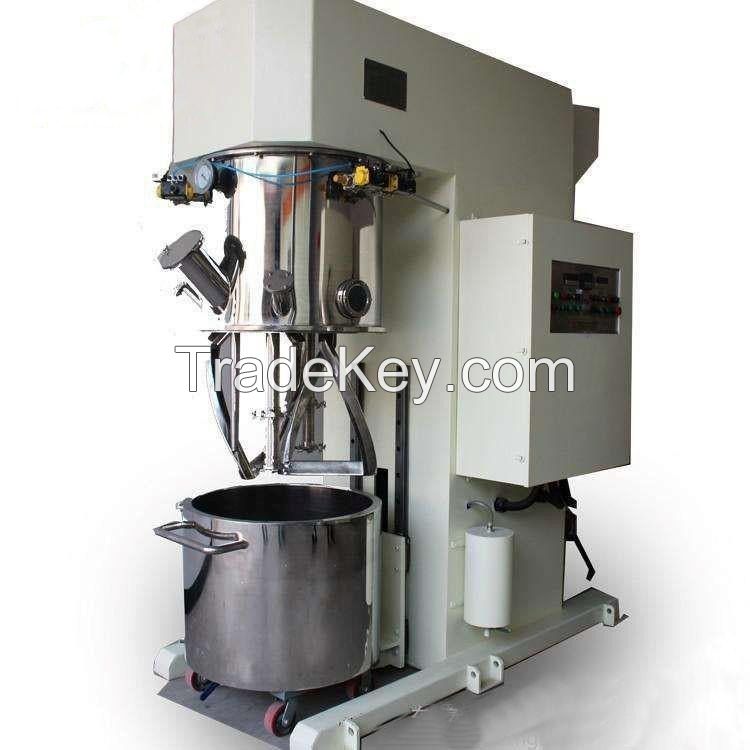 Fully automatic system industrial jacketed cooker with planetary mixer silicone sealant turnkey project twin shaft mixer