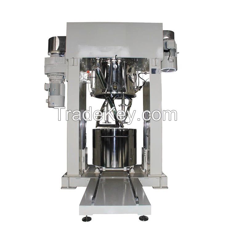 80 lt planetary mixer with scraper neutral silicone sealant black making machine double planetary vacuum mixer