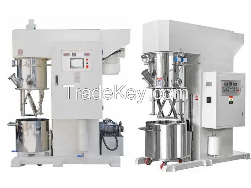 Lithium Battery Solid Electrolyte Slurries Mixing Double Planetary Vacuum Mixer Dispersion Machine 2000L For Industrial Production