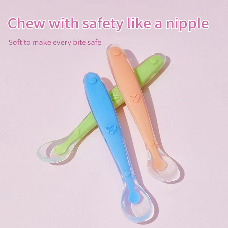 Baby silicone spoon