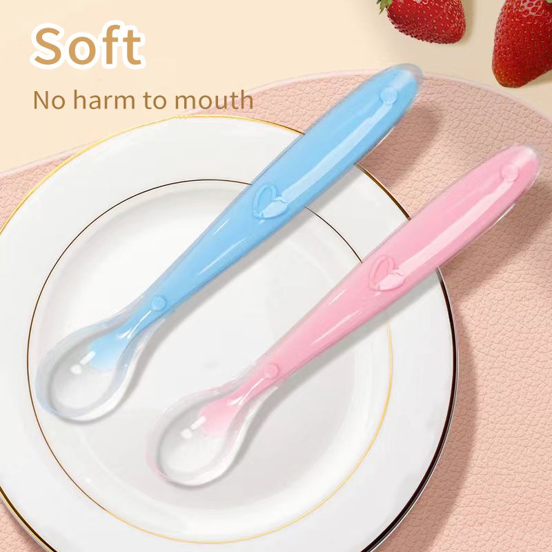 Baby silicone spoon