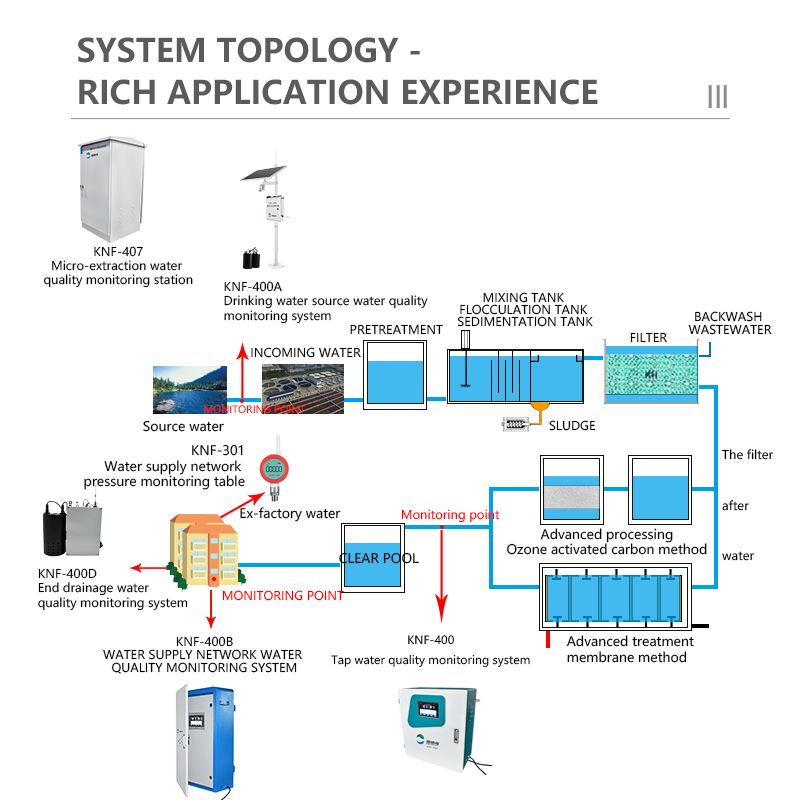 Real-time monitoring of water quality in water supply network