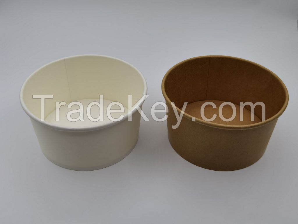 Kraft paper salad bowls