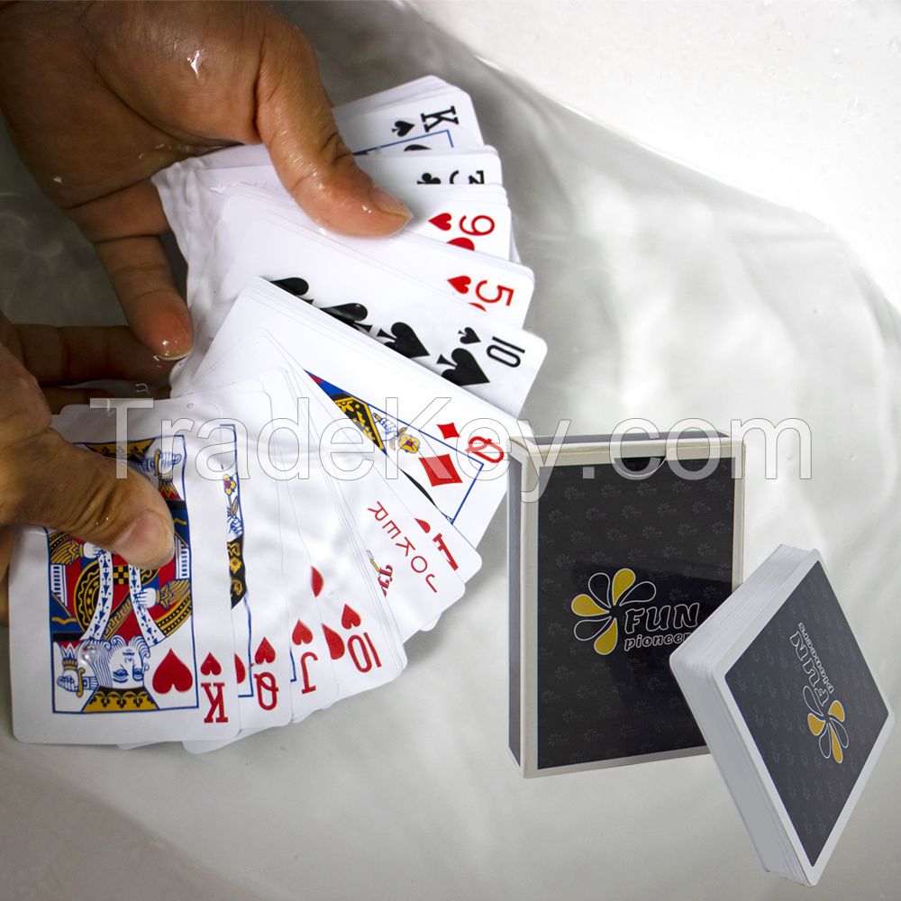 Manufacturer Custom Durable Paper Playing Cards Poker Pvc 100% Plastic Poker Cards Playing Card With Logo