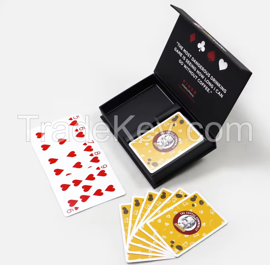 Custom plastic playing cards royal in deck factory printed PVC Waterproof Durable Poker decks two pair