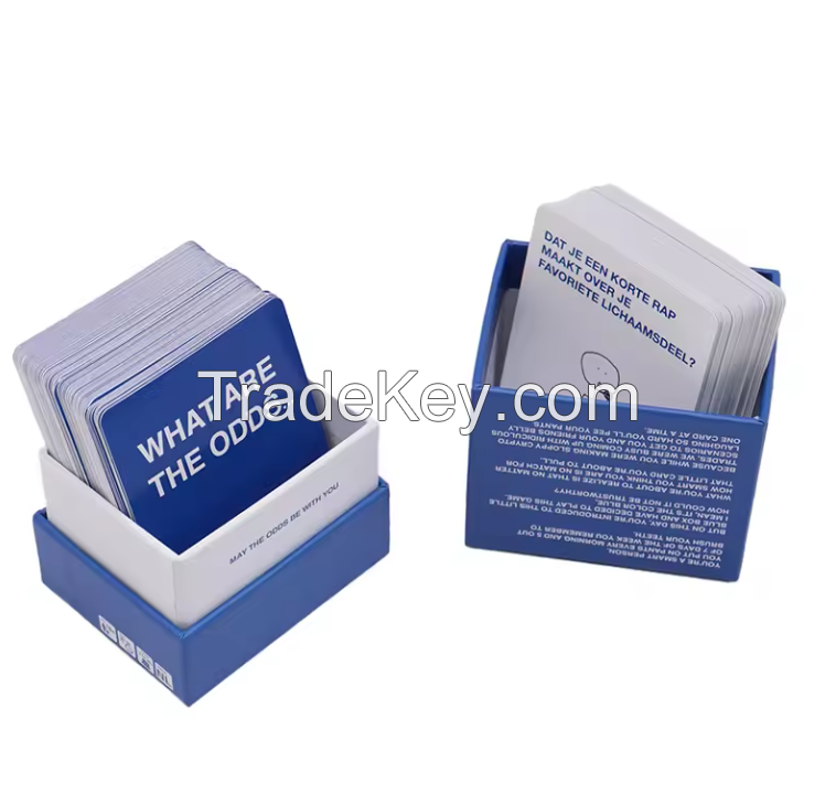 Custom Funny communication Card Games Deck Adult Party Games Printing American fashion paper card game