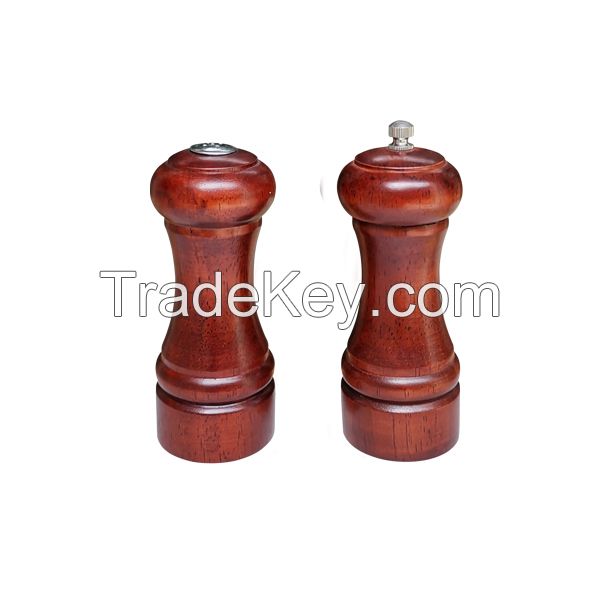 Wooden Salt and Pepper Mills Set 