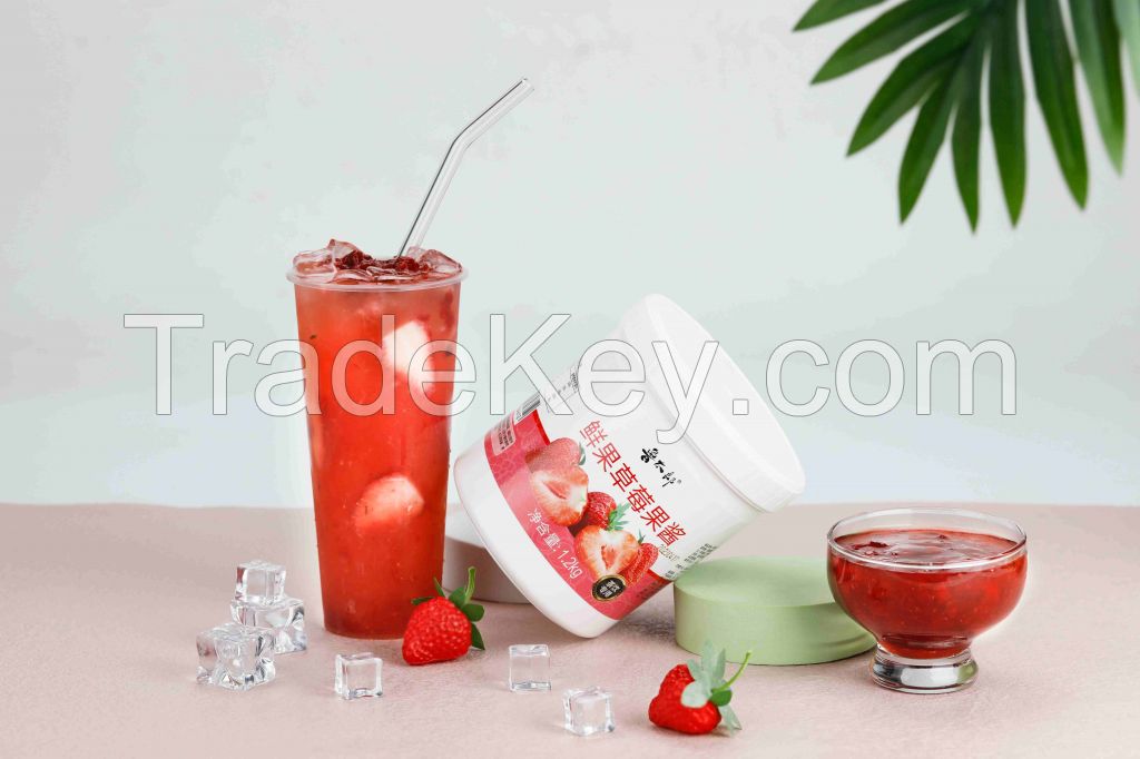 Kiwifruit Fruit Jam 1.2kg bottles for Drinks Beverage OEM Factory Available Bubble Tea And Milk Tea Pulp Jam