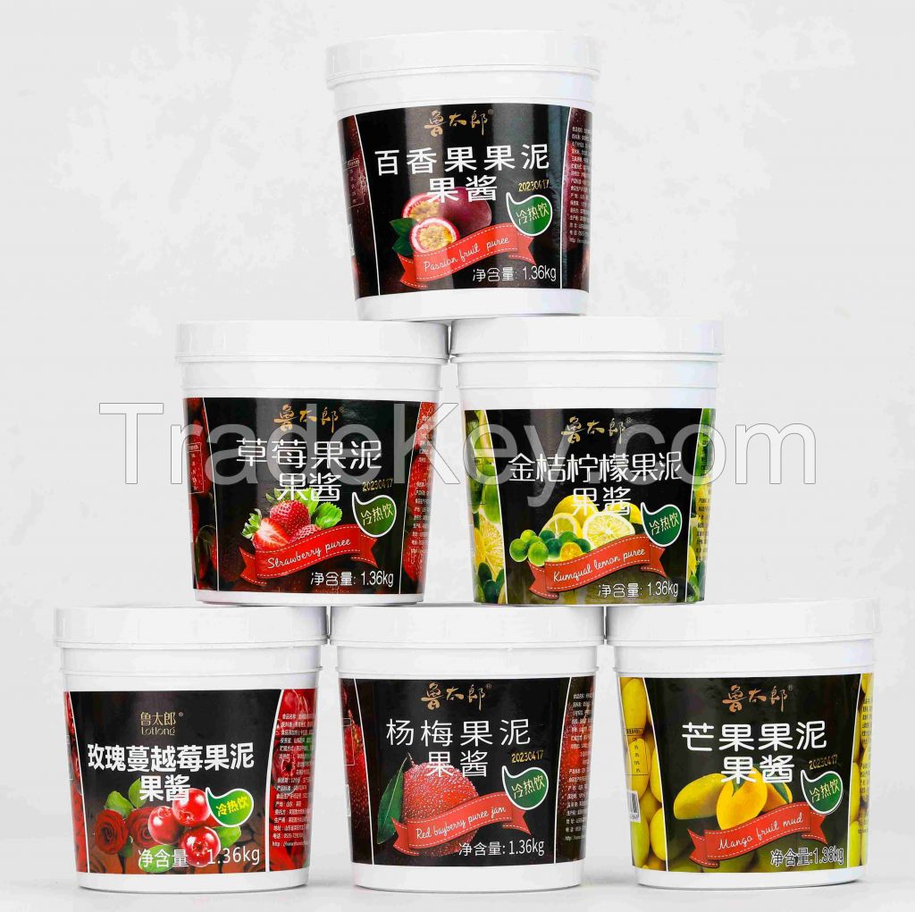 Fruit Jam Puree Fruit Jam 1.36kg bottles Puree for drinks beverage