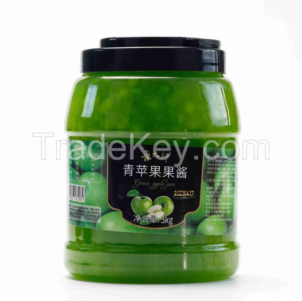 Fruit Jam Apple Jam 3kg bottles for Drinks Beverage