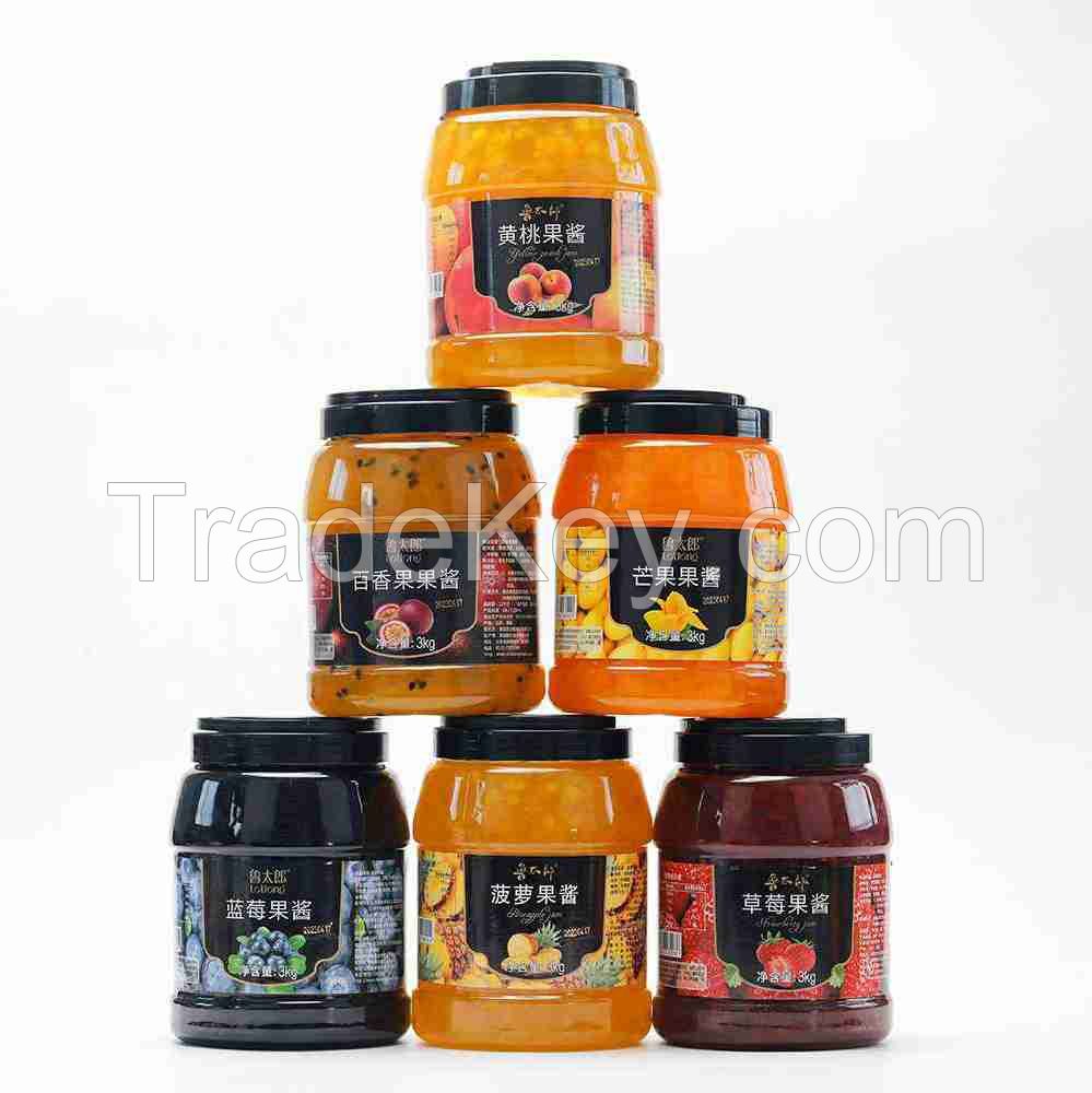 Fruit Jam Puree Pulp Jam 3kg bottles