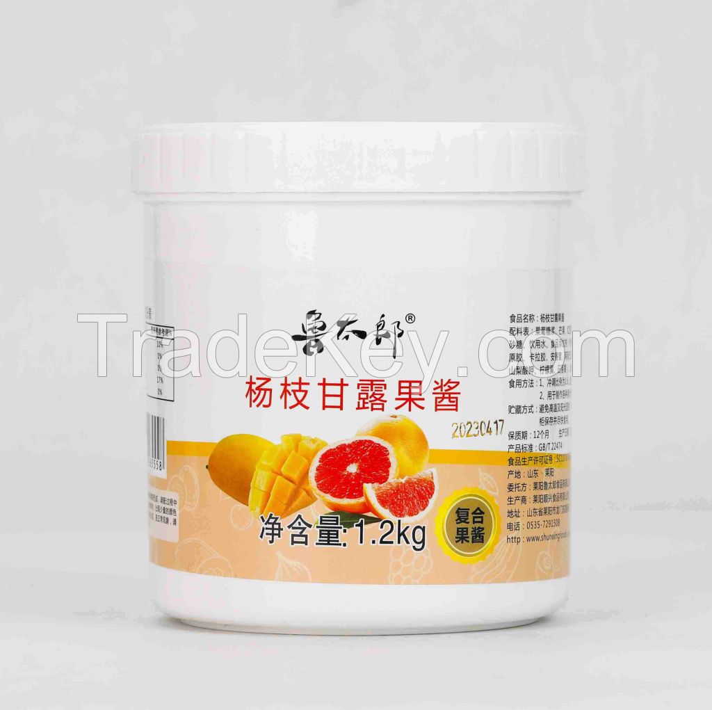 Mango Pomelo Sago Mixed Fruit Jam 1.2kg bottles Puree Pulp Jam