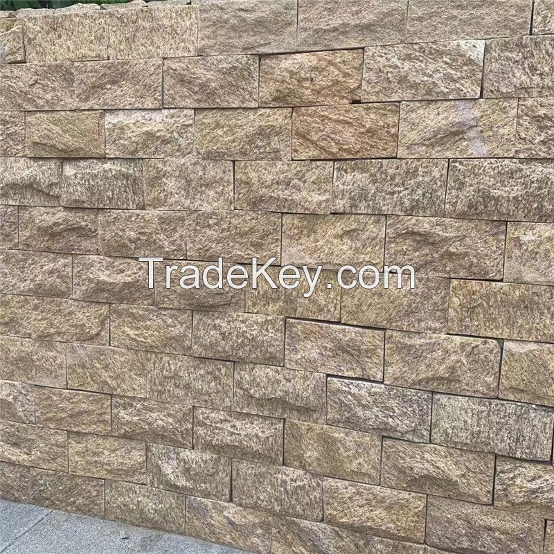 Tiger skin Yellow cultured stone mushroom surface for garden