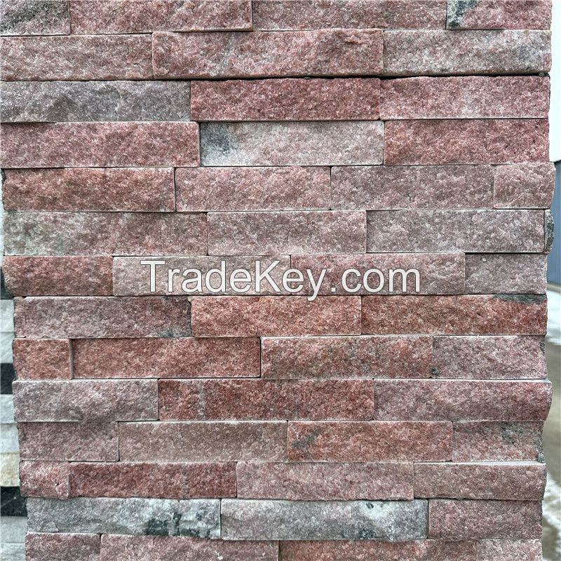 Pretty in Pink | pink cultural stone, mushroom stone, pink stone panel