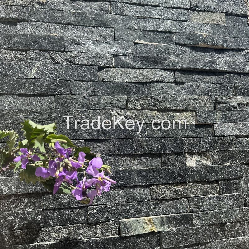 SQUID black cultured stone mushroom rock veneer for villa yard and square