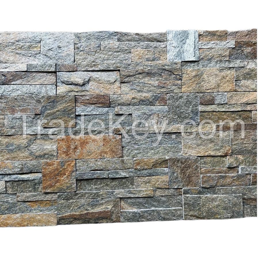 FALLENLEAVES Yellow cultured stone panels natural floor thin stone slate