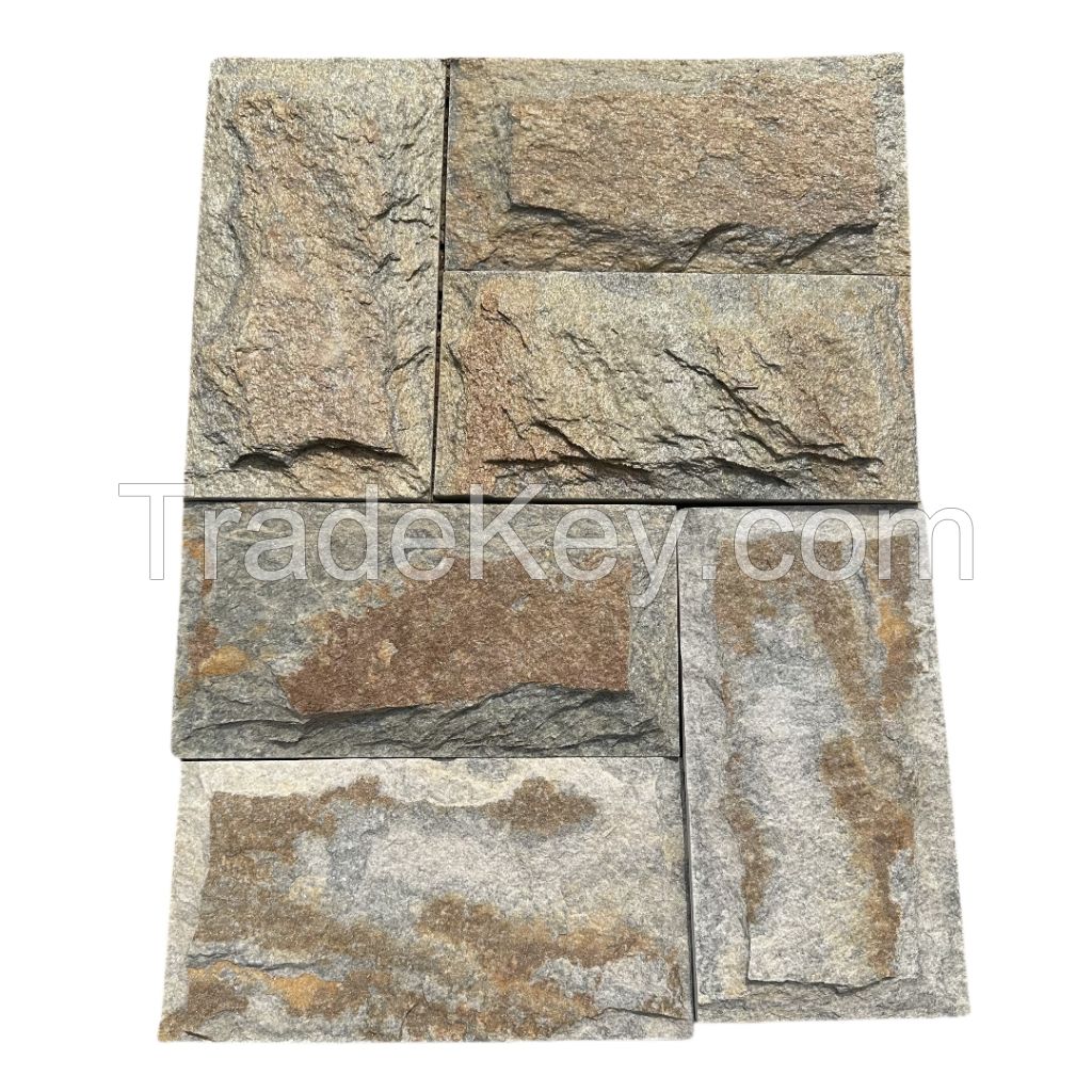 FALLENLEAVES Yellow cultured stone panels natural floor thin stone slate