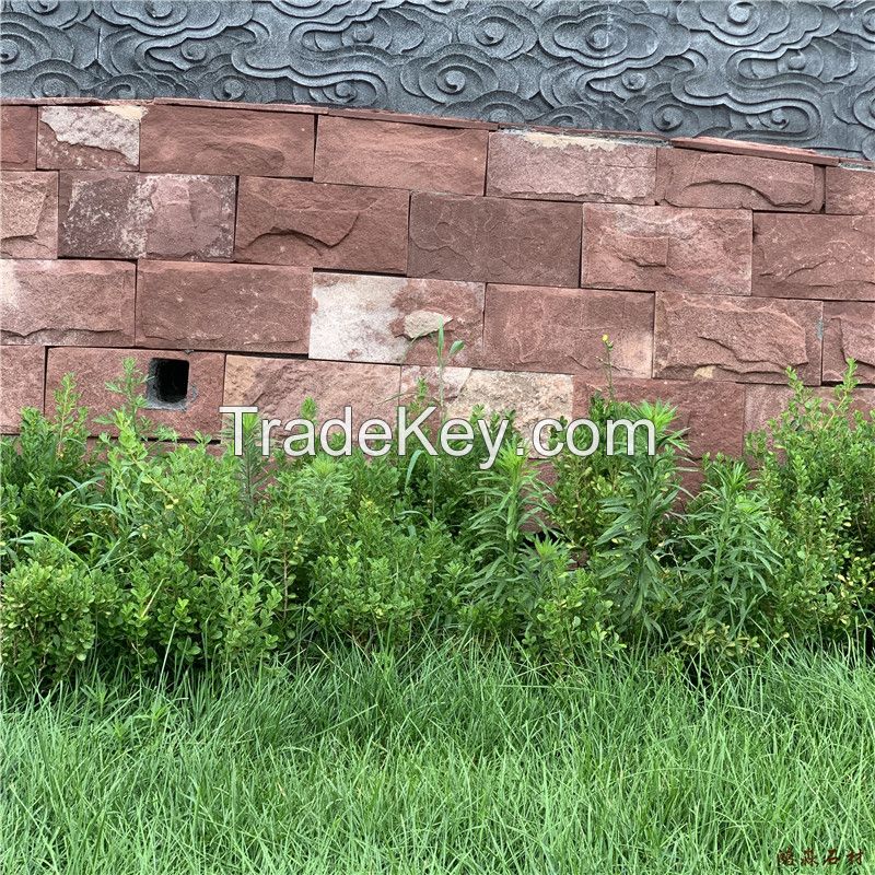 Red sandstone rock for decoration bricks for landscaping ledge stone tile extrior