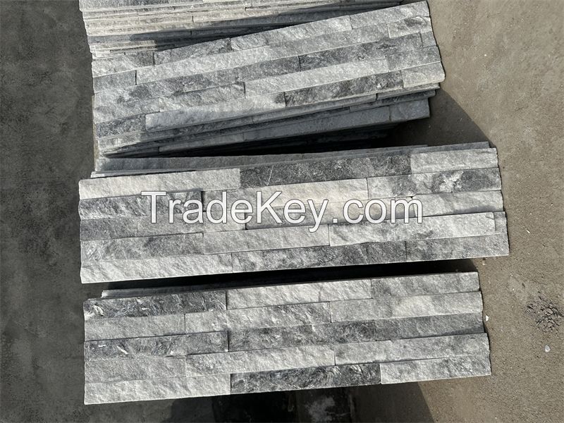 AETHER gray cultured stone for fireplace extrior stone siding panel