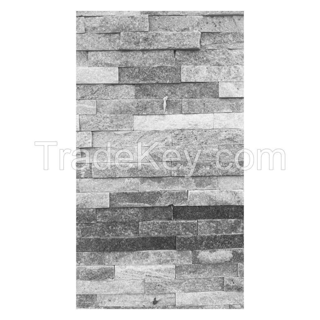 AETHER gray cultured stone for fireplace extrior stone siding panel