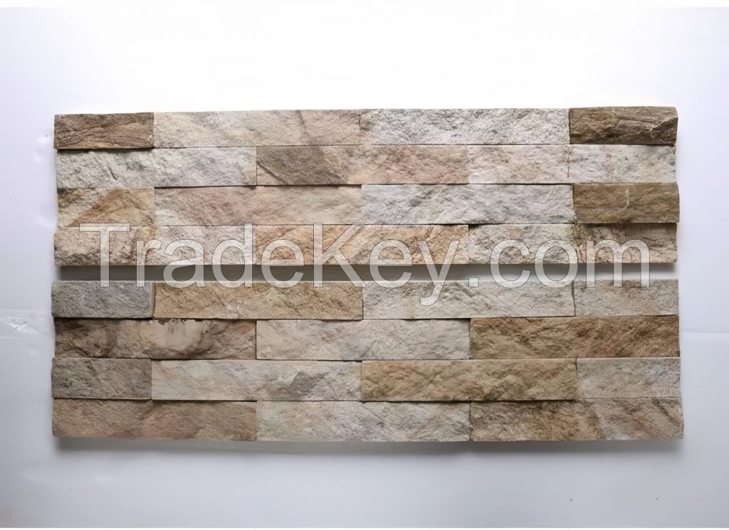 HUANGHE yellow sandstone for landscaping ledgestone wall panel cultured stone fireplace