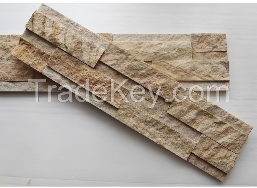 HUANGHE yellow sandstone for landscaping ledgestone wall panel cultured stone fireplace