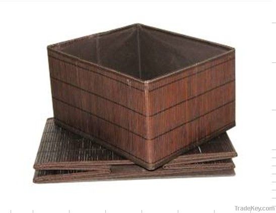 folding bamboo basket