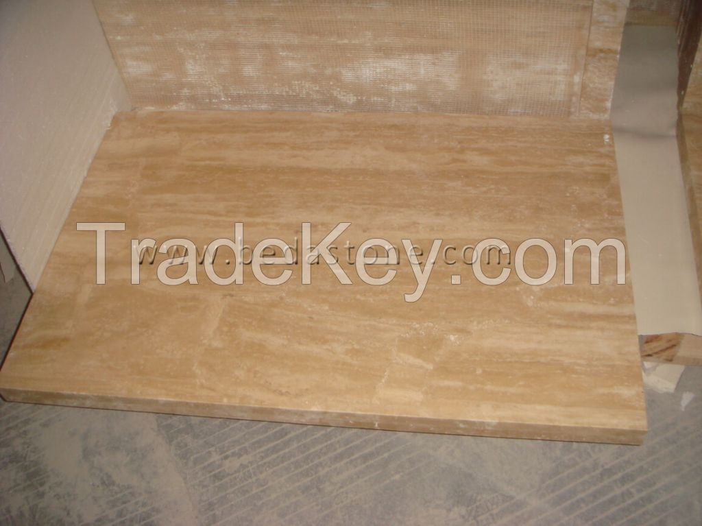 Turkish Cream White Travertine Bathroom Tiles