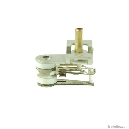 Bimetallic adjustable thermostat