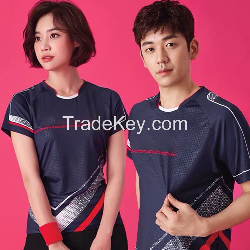 Fast Drying Breathable Personalized Customized Sublimation Badminton Apparel Fast Drying Tennis Shirt