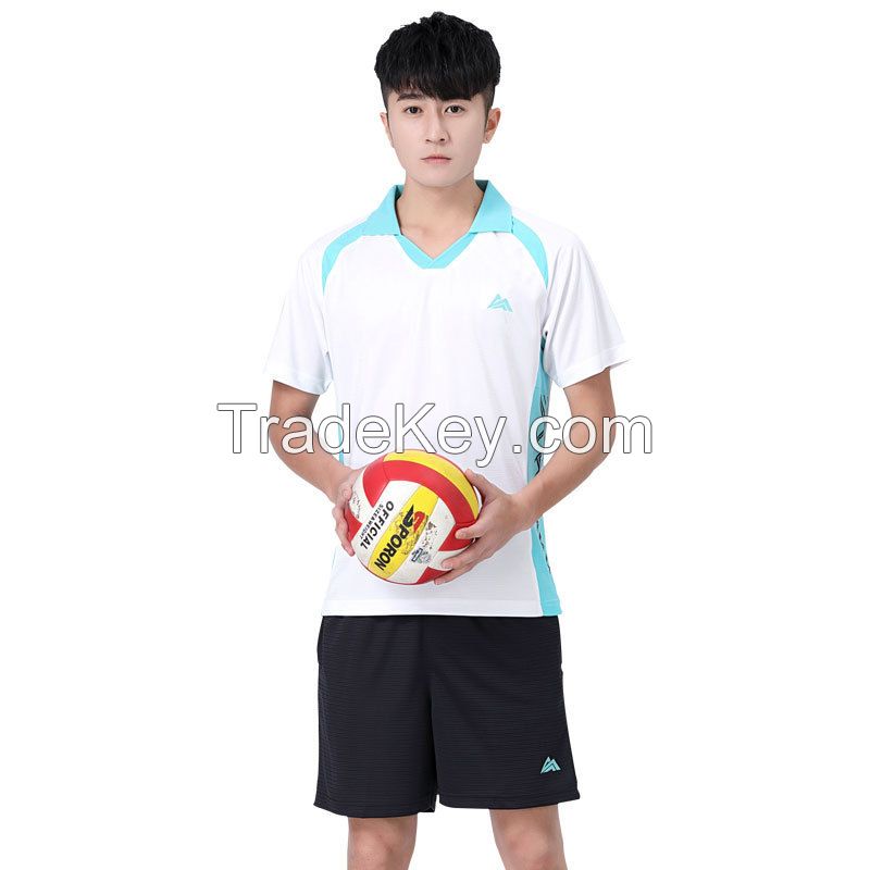 Custom men's t-shirts, shorts, breathable volleyball jerseys, badminton tops, badminton apparel