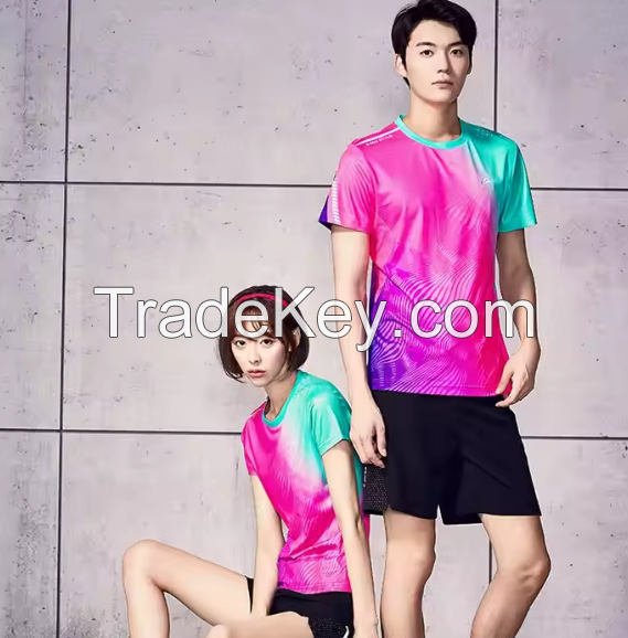 Fast drying badminton jersey OEM tennis jersey breathable badminton jersey