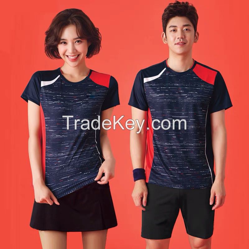 Fast Drying Breathable Personalized Customized Sublimation Badminton Apparel Fast Drying Tennis Shirt