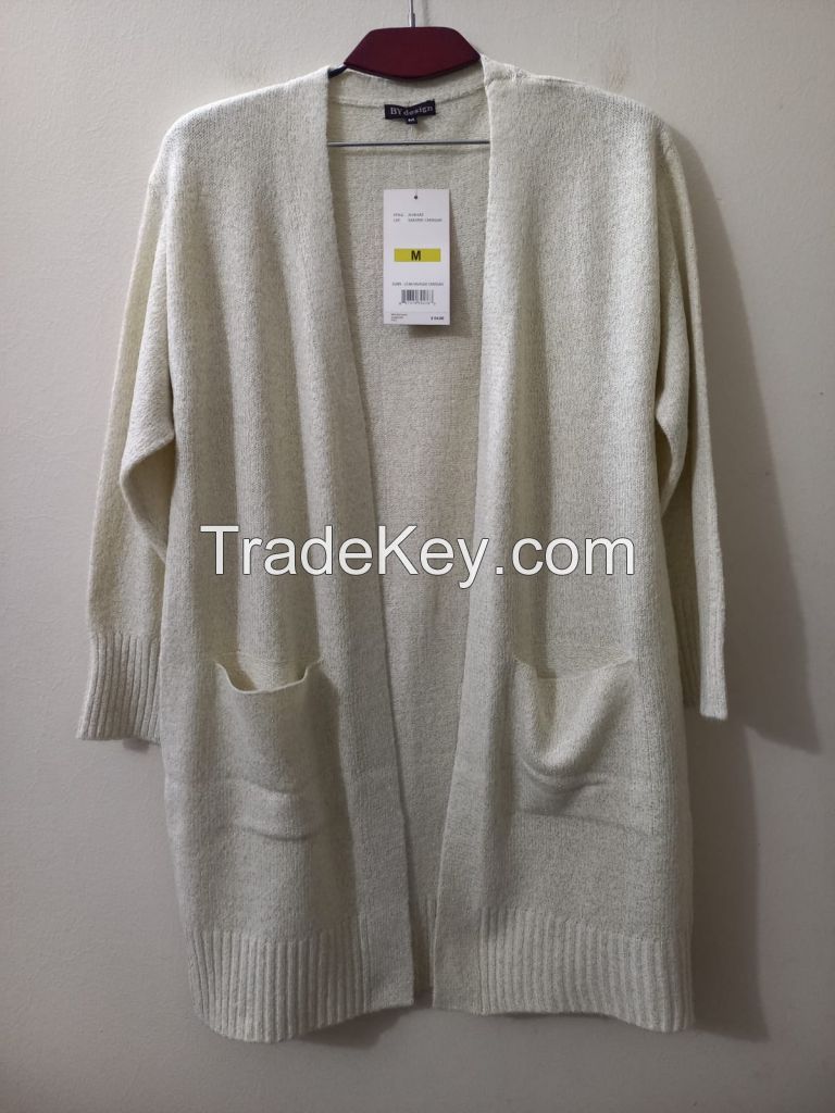 LADIES OPEN LONG CARDIGAN 