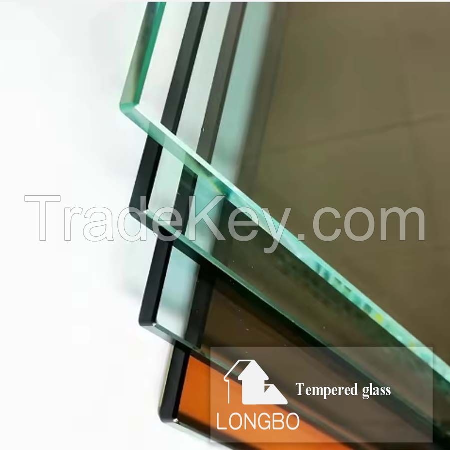 2mm 3mm 4mm 5mm 5.5mm 6mm 8mm 10mm 12mm 15mm 19mm Tempereds Glass with Factory Wholesale Price