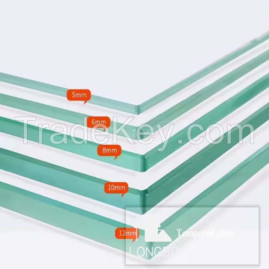 2mm 3mm 4mm 5mm 5.5mm 6mm 8mm 10mm 12mm 15mm 19mm Tempereds Glass with Factory Wholesale Price