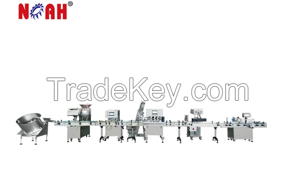 GS Series Tablet Capsule Soft Candy Cans Bottle Filling Counting Production Line