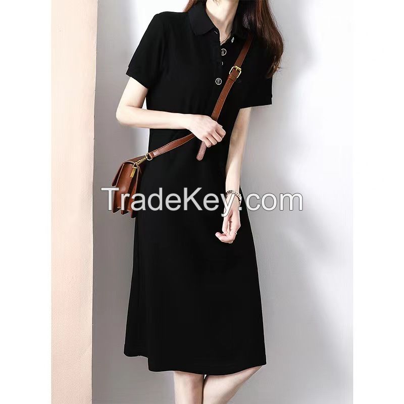 Mid-length straight T-shirt skirt