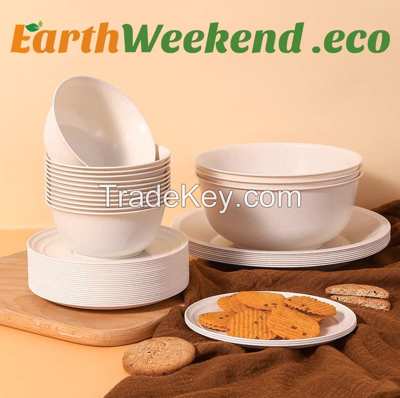 Biodegradable rice husk tableware