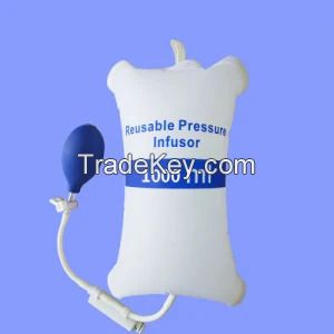 1000ml Reusable Pressure Infusion Bag with Pressure Display Medical Infusion Pump Pressure Bag