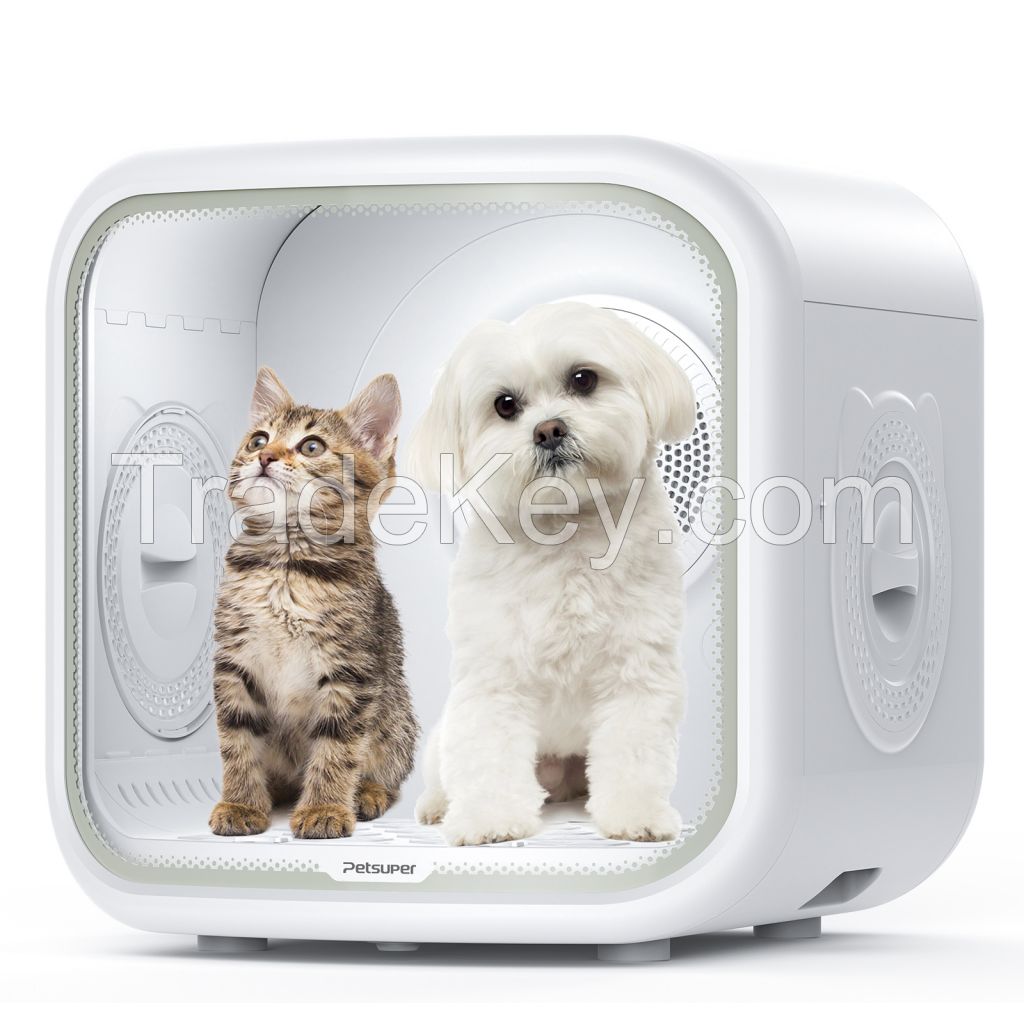 75L Smart Pet Dryer Box with Curved tempered glass Quick Drying