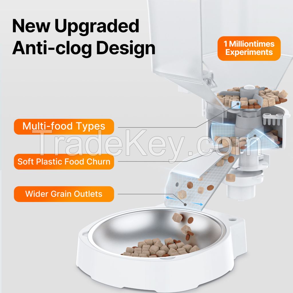 Smart Pet Feeder 3L Wifi Mobile Phone App Remote Control Microchip Automatic Pet Feeder Dog Food Container For Dog Cat