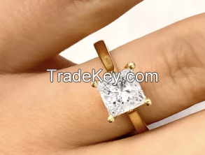 Factory Price 0.5-2 Carat Lab Grown Princess Cvd Loose Gia Diamond Hpht Lab Princess Cultivate Diamond