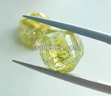 Synthetic Yellow Cvd Vs1 Fancy Colour Cultivate Created Uncut Loose Price Lab Grown Rough Diamonds