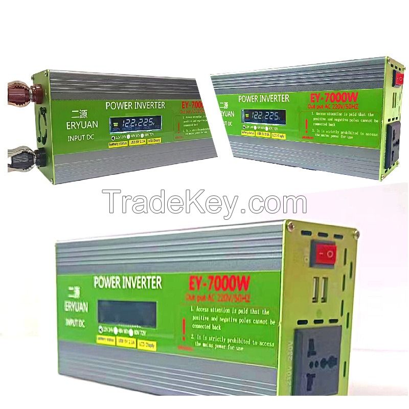 High power inverter double voltage general purpose DC12V24V TO 220V Car home inverter