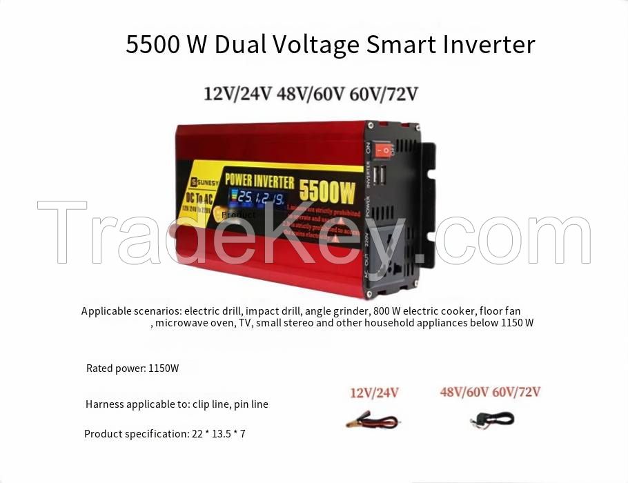 Vehicle inverter double voltage general 12V24V to 220V4000W5000W battery household External power source