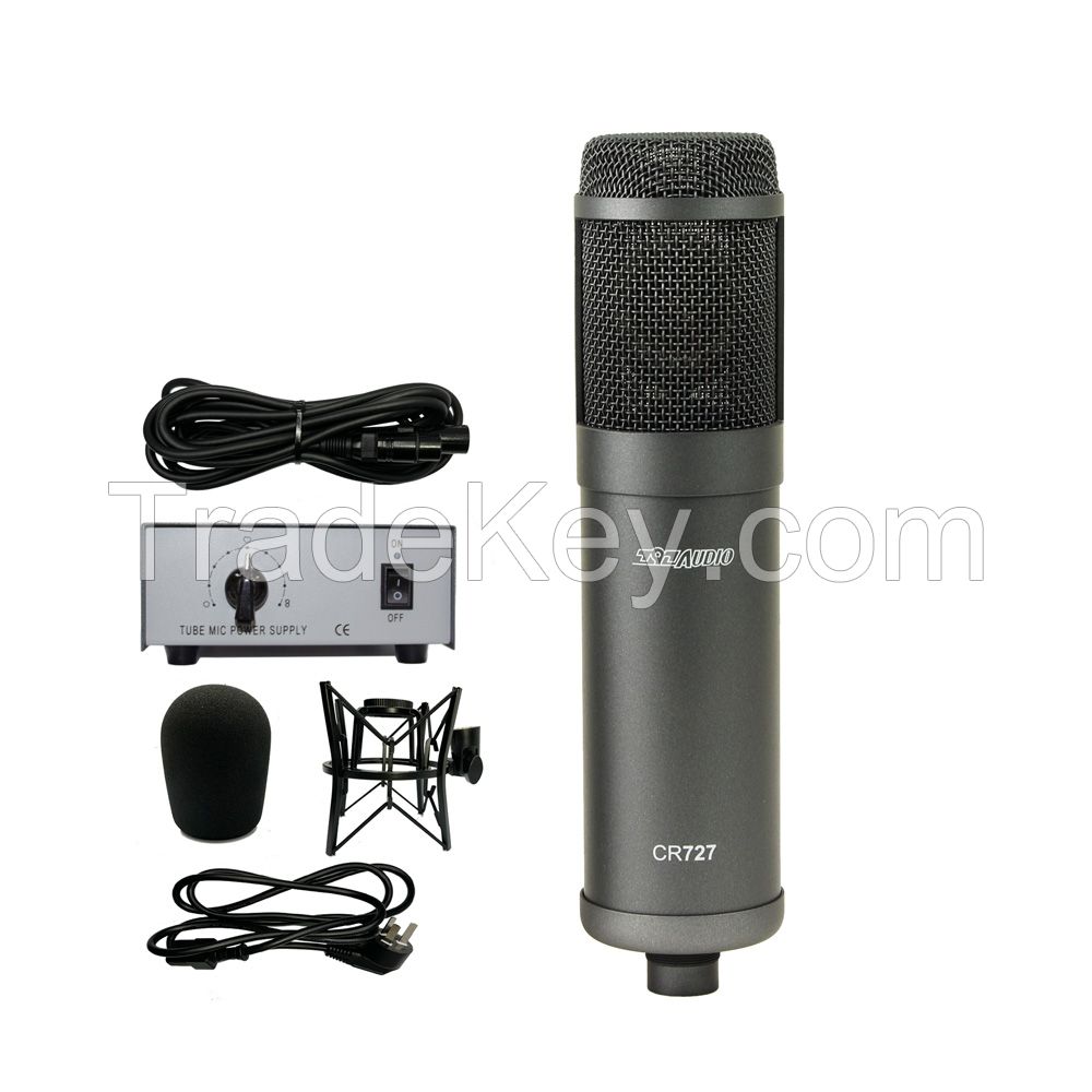 797Audio CR727 Professional 34mm Large Diaphragm Condenser Recording Microphones with Shock Mount