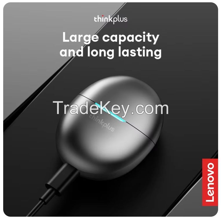 Original Lenovo TWS earphones, long battery life, dustproof and waterproof, low latency for e-sports games, compatible with Android and Apple