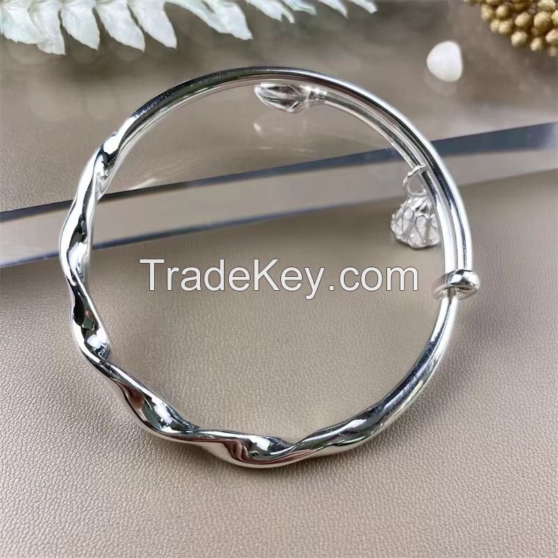 2023 New Mobius ring lotus bracelet girl design bracelet young silver bracelet to send girlfriend&#039;s birthday